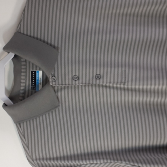 PGA Tour Air Flux Men's Polo Shirt XL  Gray Stripe Style PR4755 - Picture 2 of 12